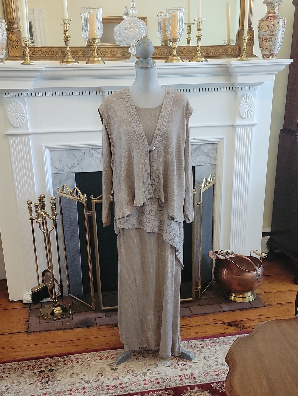 Vintage Lagenlook Dress Set